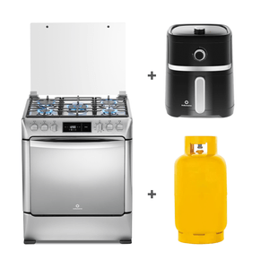 COCINA A GAS ROMA ZAFIRO 5 QUEMADORES 30" CROMA