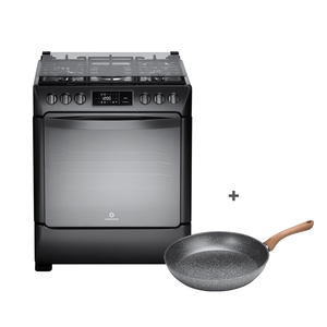 COCINA A GAS SMART NIZA ZAFIRO 5 QUEMADORES NEGRA 30"