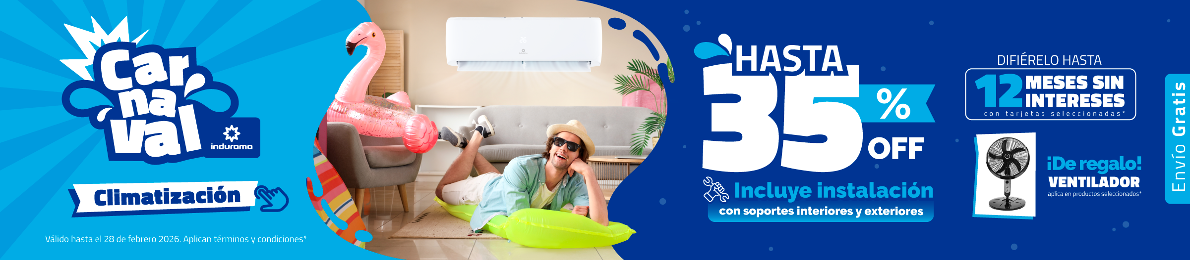descuento, aires acondicionados, climatización, regalos, carnaval