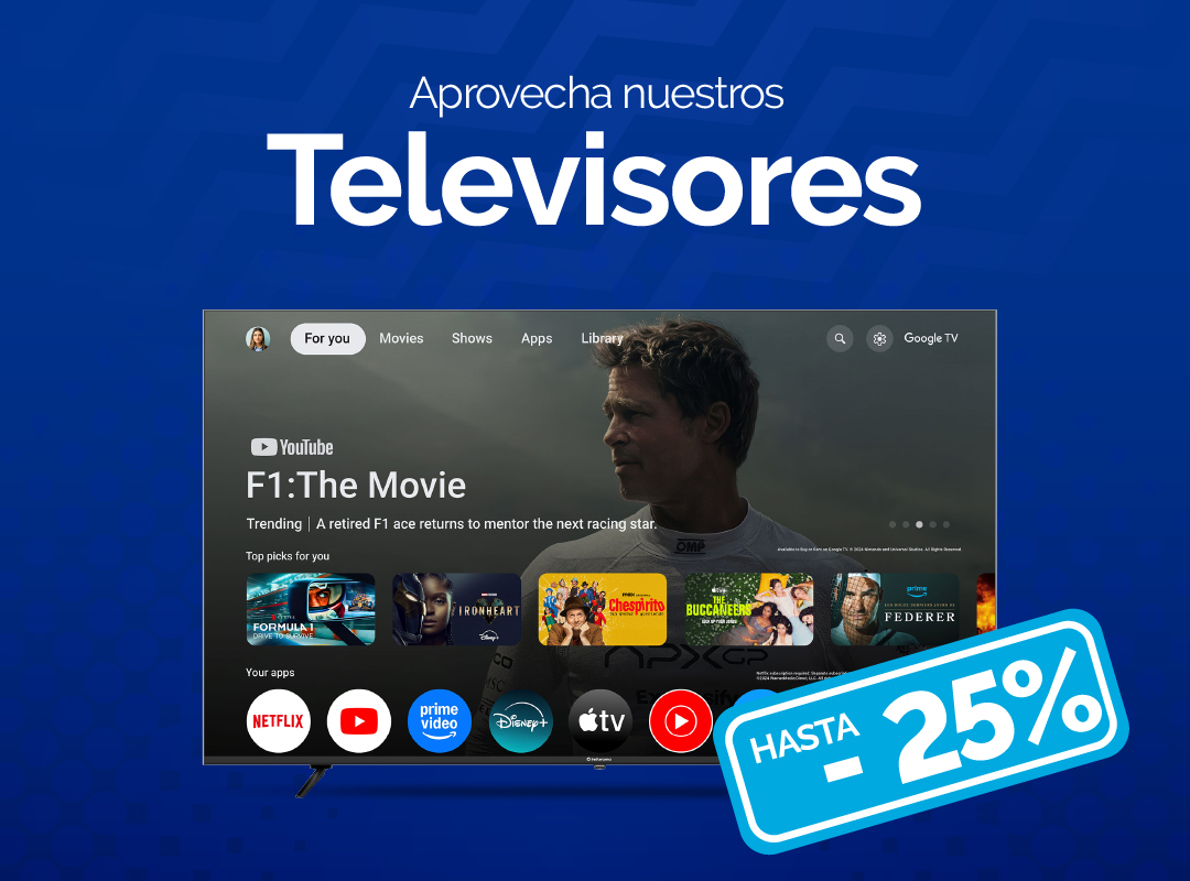 televisores, google tv, descuento